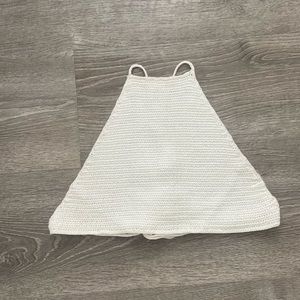 Urban Outfitters Cream Crochet halter top